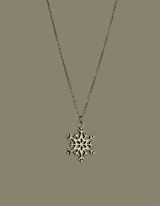 Snowflake- Stainless Steel Necklace